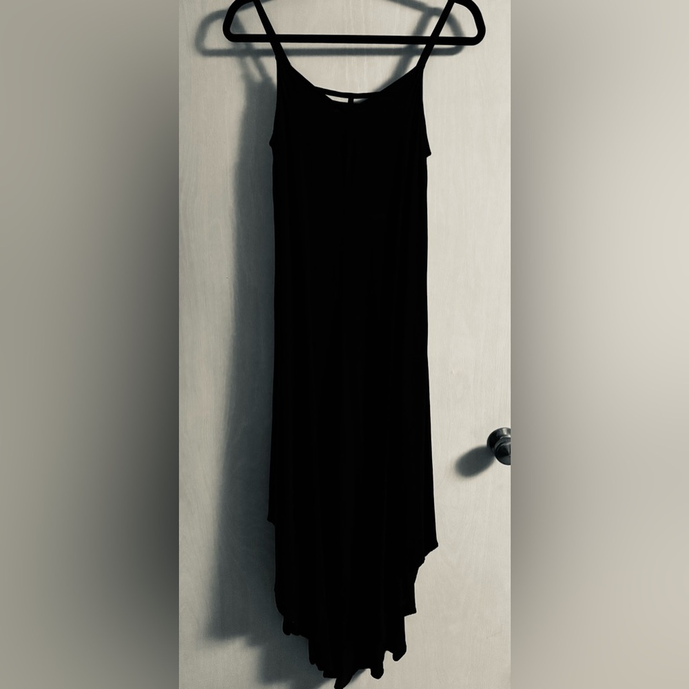 1. STATE BLACK JUMPSUIT * CLASSY * FLOWY * ASYMMETRICAL HEM * 100% RAYON - Picture 4 of 11